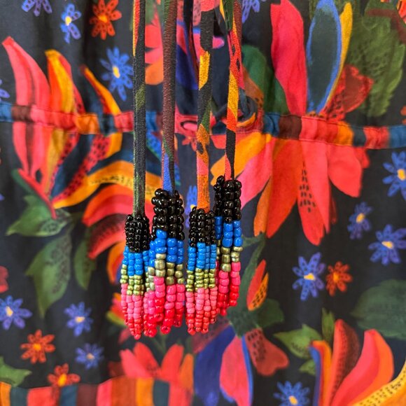 Farm Rio Black Banana Sky Lenzing™ Ecovero™ Viscose Mini Dress - Picture 5 of 8